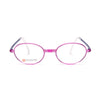 Swiss Flex SF CLASSICT DIV kids eyeglasses in stylish pink and clear design for comfort and durability.