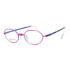 Kids eyeglasses Swiss Flex SF CLASSICT DIV in pink and blue, offering style and comfort for little eyes.