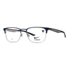 NIKE 4644 410 eyeglasses in navy, featuring Flexon technology for durability and comfort in stylish design.