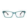 Genesis GV1483 C4 women's eyeglasses in teal with modern design and bold colors, showcasing style and functionality.