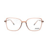 Eyeglasses Angels A80002 700 in light brown frame, showcasing a stylish, sophisticated design for women.