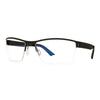 Titanium Man Eyeglasses Marvelous B8 BUTCH 03 03 with sleek black frame and blue accents, perfect for durability and style.