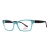 Genesis GV1483 C4 women eyeglasses in vibrant turquoise, showcasing modern style and bold design.