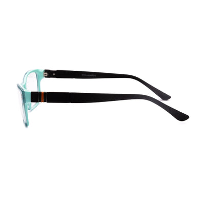 Side view of Genesis GV1483 C4 women eyeglasses featuring bold colors and modern design.