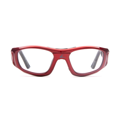 Unisex Kids Eyeglasses Leader C2 36530 3010 in red, featuring durable frame and vibrant design for superior vision correction.