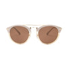 Aigner A35116 710 sunglasses featuring a sleek design with gold accents and brown lenses for a luxurious style.