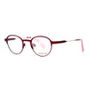 Kids eyeglasses Conni CON12 28 in red stainless steel, stylish and durable for everyday adventures.