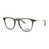 Unisex Angels A80003 550 eyeglasses in olive green, showcasing a stylish and trendsetting design.