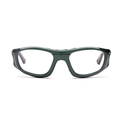 Unisex green eyeglasses Leader C2 36530 5010, durable kids frame, stylish design for vision correction.