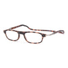 Clic FLEX XL tortoise reading glasses showcasing a stylish tortoiseshell pattern and flexible frame design.