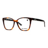 Women's Karl Lagerfeld KL 6050 215 eyeglasses in tortoiseshell with elegant cat-eye design.