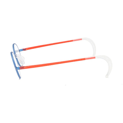 Swiss Flex SFR07 unisex eyeglasses in blue and red, designed for comfort and style for children.