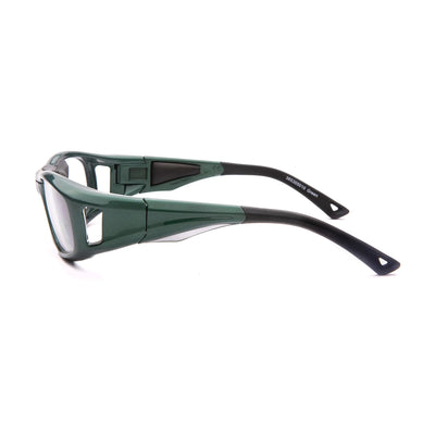 Unisex kids eyeglasses Leader C2 36530 5010 in green, showcasing stylish design and durable materials.