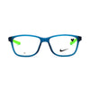 NIKE eyeglasses 5048 423 in blue, featuring sleek design and lightweight construction for comfort and style.