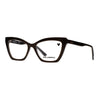 Women's Karl Lagerfeld KL 6063 603 cat eye eyeglasses in black frame, stylish and modern accessory.