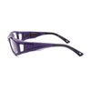 Unisex violet Kids Eyeglasses Leader C2 36530 7010, showcasing a side view with durable design and comfortable fit.