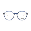 Elegant blue frameless eyeglasses from Angels A80020 400, perfect for sophisticated women's fashion.