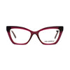 Women's Karl Lagerfeld KL 6063 93 eyeglasses in a chic cat eye design with a burgundy gradient frame.