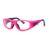 Unisex kids eyeglasses Leader C2 36530 9210 in vibrant pink and purple, offering style and comfort for children.