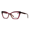 Karl Lagerfeld KL 6063 93 women's cat eye eyeglasses in elegant burgundy frame, showcasing modern style and femininity.