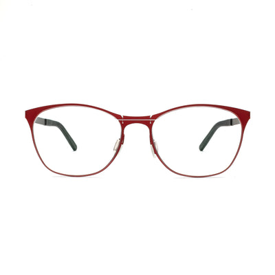 Red titanium eyeglasses Marvelous COBI 3001, showcasing sleek design and lightweight comfort.