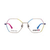 Vibrant Genesis GV1550 2 woman eyeglasses featuring stainless steel frames with bold color accents.