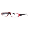 Duggert 6933 ROT reading glasses featuring a vibrant red and black frame, stylish design, and enhanced optical performance.