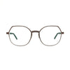 Titanium eyeglasses Marvelous EVE 13 10 by Grafix, featuring a sleek, lightweight design with green accents.