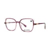 Karl Lagerfeld KL 6096 626 women's eyeglasses in chic transparent purple frame, stylish and modern accessory for daily wear.