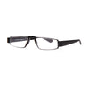 Black Duggert 6933 SCHWARZ reading glasses with stylish frame and clear lenses for sophisticated reading.