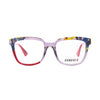 Unisex Genesis GV1556 3 eyeglasses featuring a vibrant floral design and contemporary style.