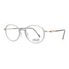 Silhouette 2924/75 6520 eyeglasses in clear and gold, showcasing timeless elegance and sophisticated design.