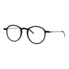 Black ultra-slim I Need You 5MM G10500 reading glasses with clear lenses, ideal for stylish modern readers.