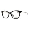 Women's Karl Lagerfeld KL 6108 1 eyeglasses in black, featuring a stylish cat-eye frame and elegant design.