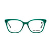 Women's Karl Lagerfeld KL 6108 314 eyeglasses in teal with stylish rectangle frame design.