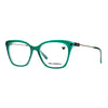 Women's Karl Lagerfeld KL 6108 314 eyeglasses in turquoise, featuring a chic rectangle frame and modern design.