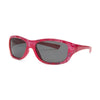 Stylish Marion Ramm 45560 P sunglasses in vibrant red with gray lenses, offering luxury and UV protection.