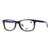 NIKE 5538 403 eyeglasses for children, featuring lightweight acetate frames in black with blue accents, designed for style and comfort.