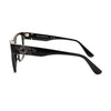 Women's Karl Lagerfeld KL 6111 1 eyeglasses showcasing modern elegance and stylish functionality from the side view.