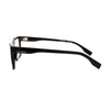 Women's Karl Lagerfeld KL 6138 1 eyeglasses showcasing a sleek black frame and stylish design from the side.