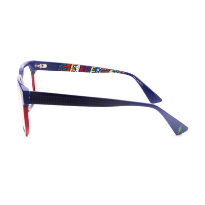 Side view of unisex Genesis GV1572 3 eyeglasses featuring bold colors and vibrant design details.