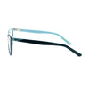 Side view of NIKE 5546 304 eyeglasses showcasing modern design and lightweight construction for comfort.