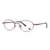 Unisex eyeglasses Basic B03908 300 in stylish round frame with a sleek burgundy finish. Elevate your look with sophistication.