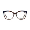 Women's Karl Lagerfeld KL 6154 236 eyeglasses in stylish blue and tortoiseshell design, perfect for everyday wear.