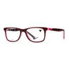 NIKE 5549 606 eyeglasses in dark red with pink accents, offering style and comfort for everyday wear.