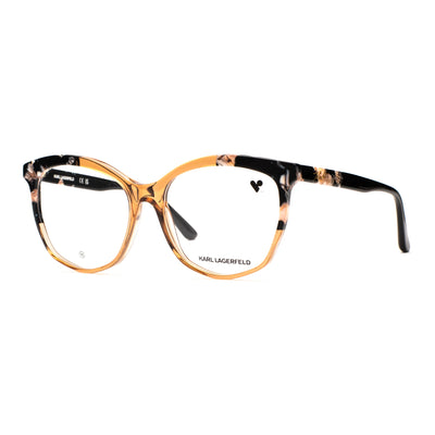 Women's Karl Lagerfeld KL 6154 245 eyeglasses, chic tortoiseshell frame, stylish accessory for modern elegance.