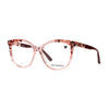 Women's Karl Lagerfeld KL 6154 618 eyeglasses in pink and brown, featuring a modern design and comfortable fit.