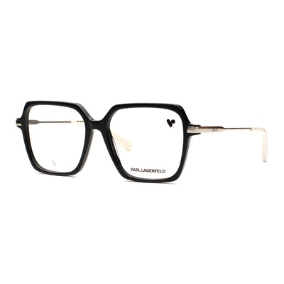 Women's Karl Lagerfeld KL 6172 1 eyeglasses in black, featuring a contemporary square design and stylish, durable frame.