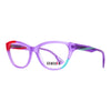 Stylish purple and red Genesis GV1599 1 women's eyeglasses with modern design and vibrant colors.