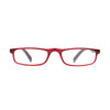 Red half-rim reading glasses I Need You HALF-LINE G31300, featuring a sleek and lightweight design for modern readers.